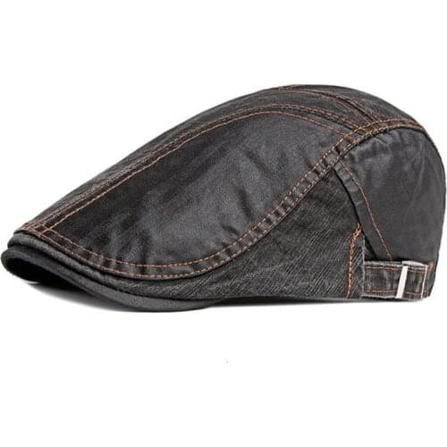 CNTANG New Summer Beret For Mens Visor Fashion Cotton Caps Men Berets Casual Vintage Outdoor Flat Flat Hat Adjustable