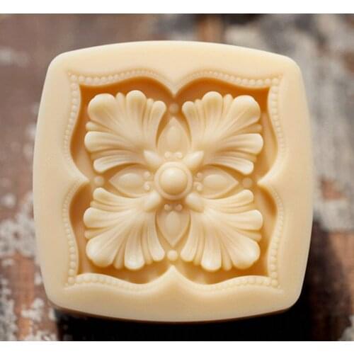 Wholesale!!!1pcs Square Four Leaves (C554) Silicone Handmade Soap Mold Crafts DIY Mold