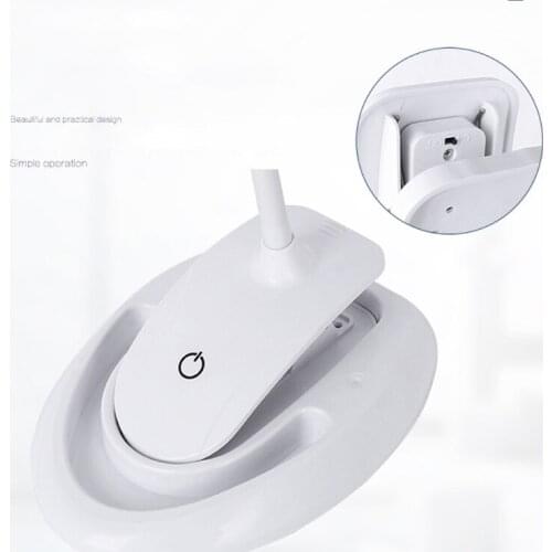 H58B 5X 10X Rechargeable Desktop Magnifying Glass with Stand & Clamp ,Brightness Adjustable for Close Work, Reading, Hobbies