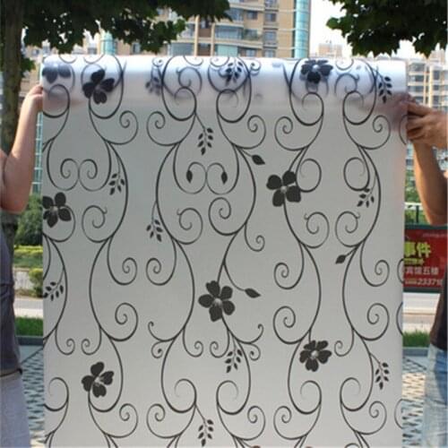 70cmx300cm 24 style pattern frosted glass film bathroom kitchen shop living room bedroom opaque sliding door window film