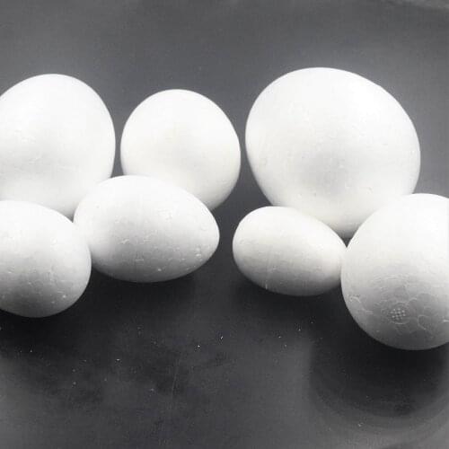 15PCS/10CM-5CM Modelling Polystyrene Styrofoam Foam Egg Ball White Craft Balls For DIY Christmas Party Decoration Supplies Gifts