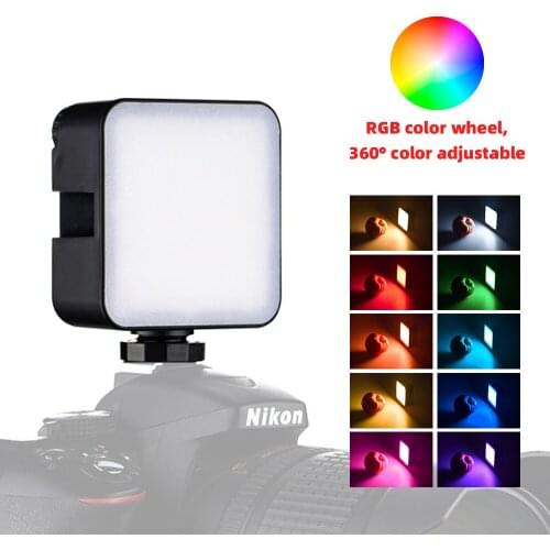LED Light Lamp Fill Light 2500K-6500K RGB Built-in 2500mAh Battery Photographic Lighting for Shooting Studio Tik Tok AL86 Pro