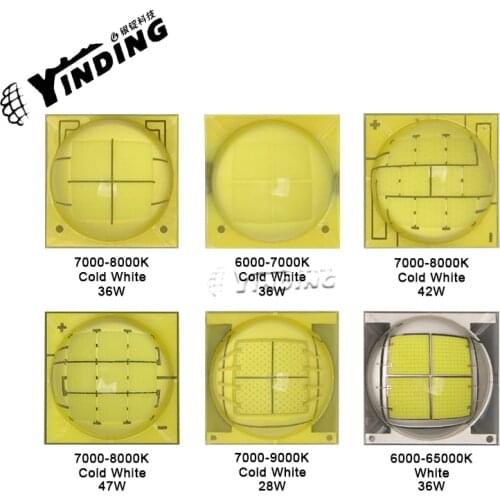 YINDING 9090-DH90 40W high power LED Light Emitting Diode 6000-9000K Cold white light flashlight light source Headlamp wick