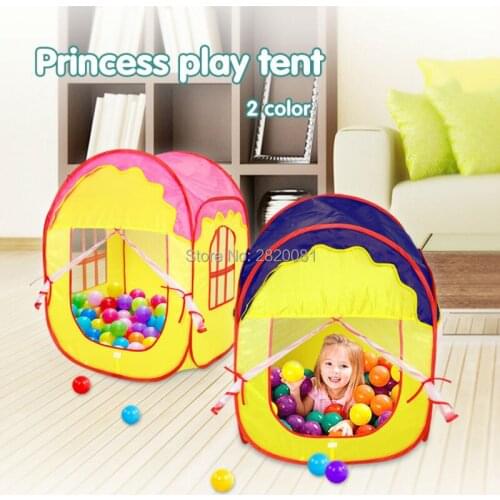Princess castle play tent childrens play funny house ocean ball pool,indoor/outdoor Portable folding beach tent toys 2 colors