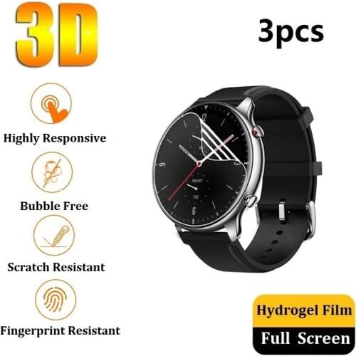 Protective Film for Amazfit GTR 2 47mm 42mm Screen Protector (Not Glass) for Amazfit GTR 47mm 42mm Film Protection Foil Guard