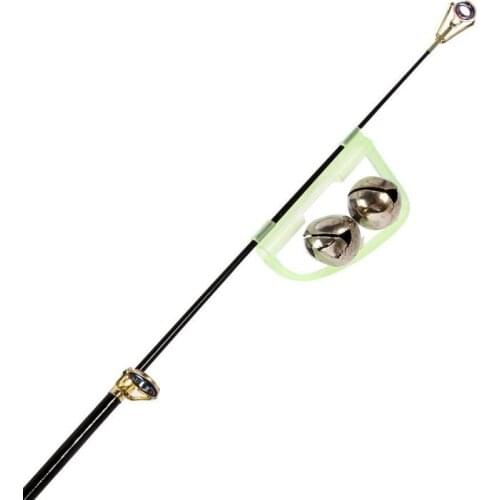 10 Pcs/lot Luminous Sea Fishing Feeder 50mm Fishing Bell Twin Alarm Rod Tip Fishing Tackle New Arrival