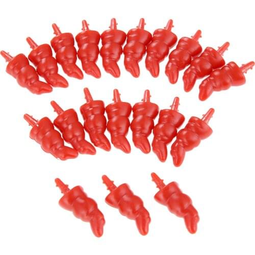 20pcs Santa Claus Dolls Plastic Safety Nose Snowmans Nose For Sewing Crafting Doll Puppet Stuffed Plush Animals Christmas Decor