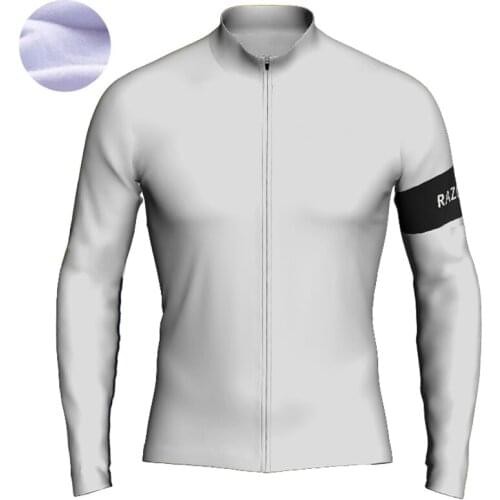 2018 RAZOVEMK Cycling Clothing Maillot Ropa Cycling Jersey long sleeves Winter thermal Fleece MTB bicycle Sportswear bike
