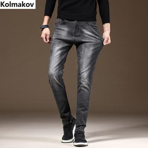 2019 Autumn New men brand Jeans black Classic Fashion Denim Skinny Jeans mens casual High Quality Slim Fit Trousers