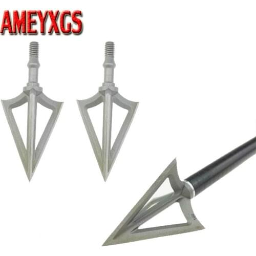 3pcs Archery Fixed 3 Blade Broadhead Sharp 100Grain Blade Arrowhead Stainless Alloy Hunting Arrow Head