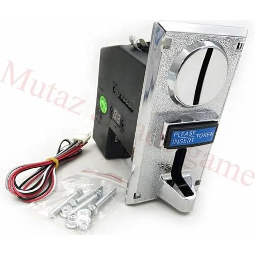 616 Multi Coin Acceptor Electronic Roll Down Coin Acceptor Selector 6 values Intelligent CPU Coin mech for Vending Machine