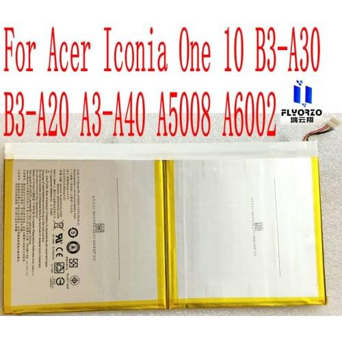 New High Quality 6100mAh PR-279594N Battery For Acer Iconia One 10 B3-A30 B3-A20 A3-A40 A5008 A6002 Tablet PC