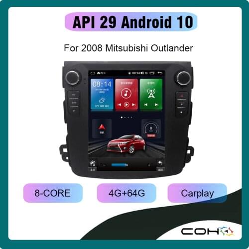 COHO For Mitsubishi Outlander 2006-2008 Android 10.0 octa core 4+64G Car Multimedia Player Stereo Receiver Radio