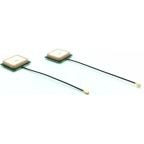 Free shipping 20PCS 28dB high gain GLONASS GPS active antenna ceramic patch internal 1575.42MHZ 28 * 28 * 7mm IPX connector