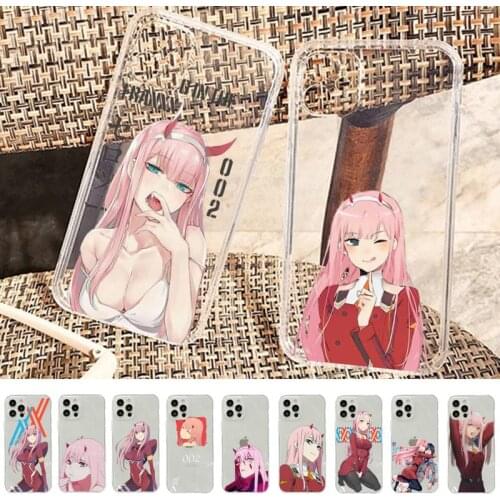 Zero Two Darling in the FranXX Phone Case for iPhone 11 12 pro XS MAX 8 7 6 6S Plus X 5S SE 2020 XR case