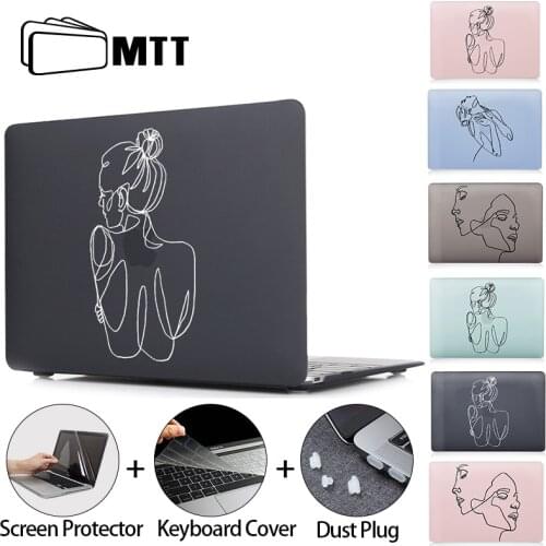 MTT 2020 Crystal/Matte Case For Macbook Air Pro 11 12 13 15 16 inch With Touch ID Aesthetic Laptop Case Sleeve a2289 a2251 A2337