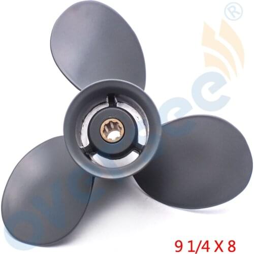 58130-ZV4-008AH Aluminum Outboard Propeller 9 1/4X8 for HONDA OUTBOARD Engine Motor 8-20HP