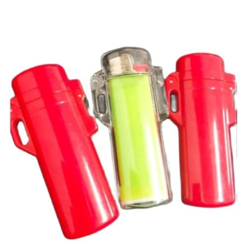 Outdoor Waterproof Plastic Transparent Lighter Case for BIC j3