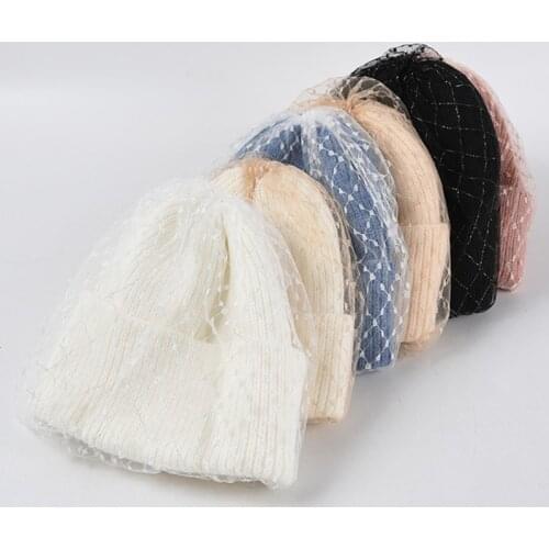 Beanie Hat for Women Winter Knit Slouchy Beanie Hat Warm Ski Hats Women Multicolor Skullcap Caps Soft Elastic Cap Sport Bonnet