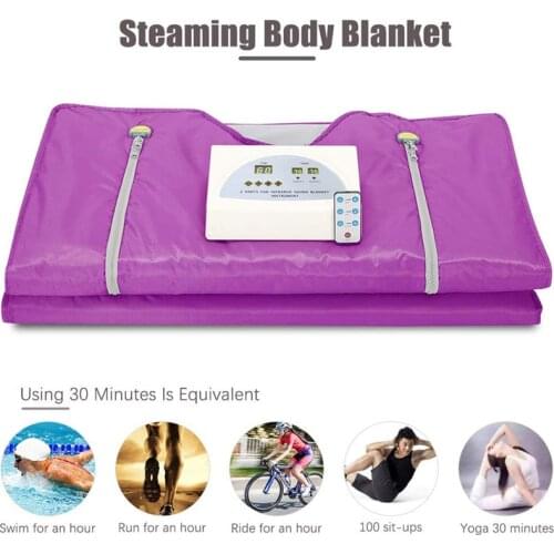 Body Shaper Sliming Sauna Blanket 2Zone Controller Functional Wearable Blankets Detox Therapy Anti Ageing Beauty Machine Rug