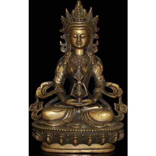Rare Old Tibet copper Statue of Mother Lan Tara statue