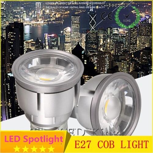 Super Bright 6W 9W 12W 15W E27 COB LED Bulbs Light 220V Dimmable Led Spotlights Warm/Cool White E27 base LED downlight