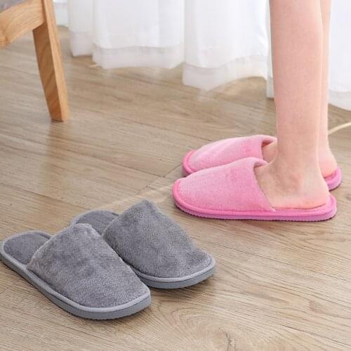 Newly Winter Indoor Home Slipper Unisex Couple Anti-slip Slippers Shoes For Women Men Casual Zapatos De Mujer 2020