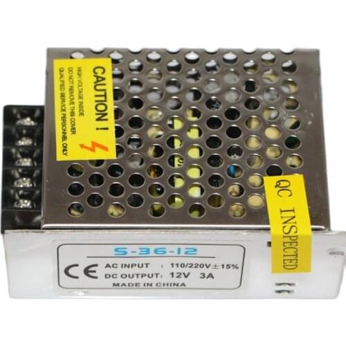 AC transformer 12V 3A camera power box power adaptor DC adaptor 110-240V to 12V Power Supply switch power box