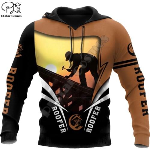 PLstar Cosmos 3DPrint Summer Newfashion Roofer Art Worker Harajuku Streetwear Unisex Men/Women Funny Hoodies/Sweatshirt/Zip T-3