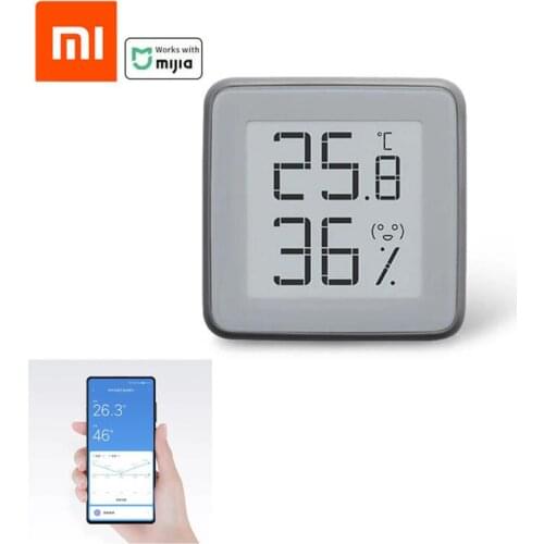 [Smart Version] Xiaomi MMC E-Ink Screen BT2.0 Smart Bluetooth Thermometer Hygrometer Works with xiaomi mi home MIJIA App