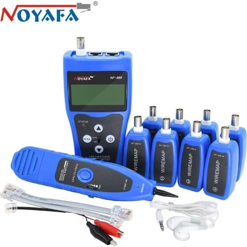 Noyafa NF-388 Cable Tester RJ45 RJ11 BNC Cable LCD Lan Tester Multifunctional Network cable Wire Tester Tracker Network Tools