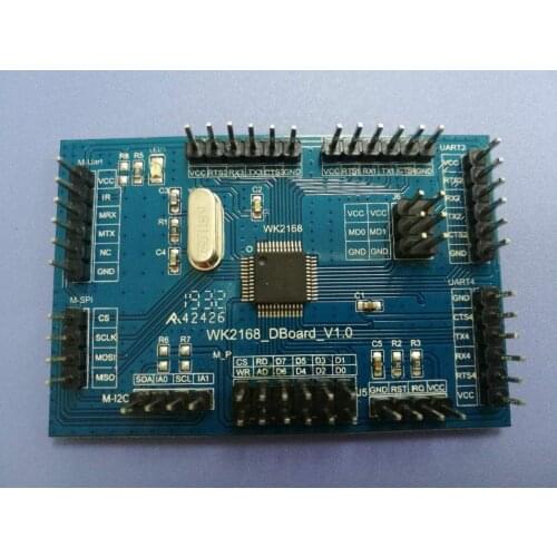 WK2168 Chip Evaluation Board a Variety of Main Interface UART/SPI/IC to 2 Serial Development Boards