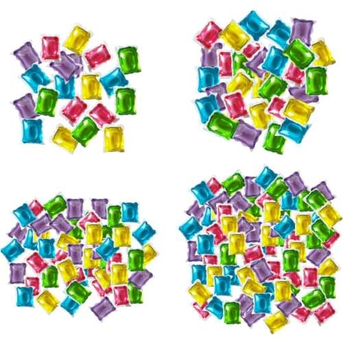 Liquid Laundry Detergent Capsules Fresh Scent Concentrated Fabric Cleaner