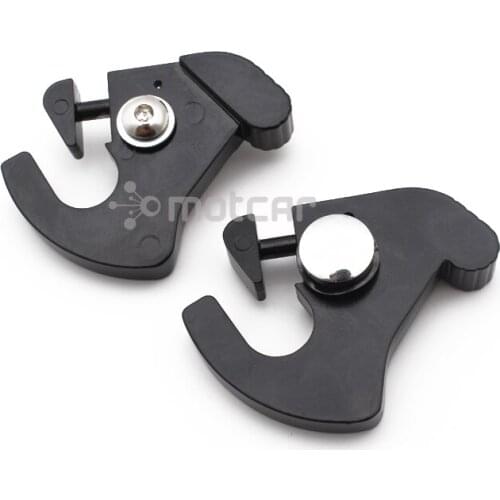 1Set Black Aluminum Detachable Rotary Sissy Bar Luggage Rack Docking Latch Clip Kit for Harley Touring Motorcycle Covers