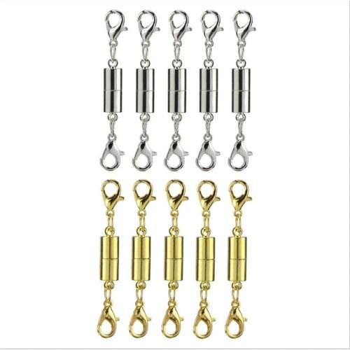 2Pcs/lot New Lobster Magnetic clasp Magnet buckle connectors fit necklace bracelet DIY making Components Findings Accessories