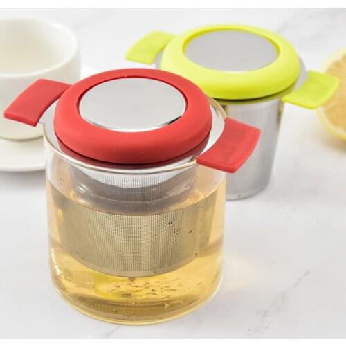 2021 Tea Strainer Eco-friendly Rust-proof Stainless Steel Extra Fine Fine Mesh Tea Cup Infuser Teaware With Handle Wholesale