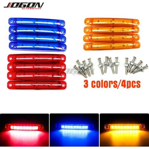 4pcs/10pcs Universal LED Bus Truck Trailer Light Side Marker Lamp Parking warning Parking Lamp Indicator