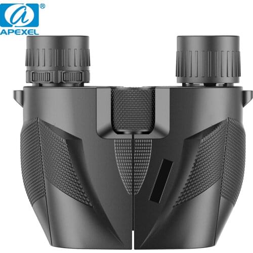 APEXEL HD Powerful 10x25 Binoculars BAK4 High Powered Zoom Mini Telescope Telephoto 114m/1000m for Hiking Hunting Bird-Watching