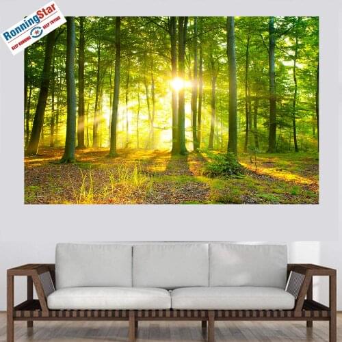 Natural Forest Print Large Wall Tapestry Tapestry Hippie Bohemian Wall Hanging Wall Art Mandala Decor