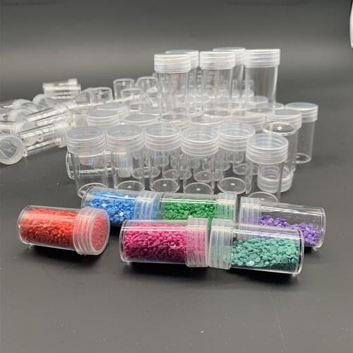5/10/20/30/60/100/120/180 Bottles Diamond Painting Accessories Container Bottles Diamond Painting Tools Crystal Bead Storage jar