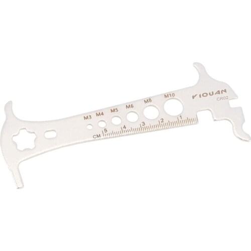 Mountain Bike Chain Measuring Ruler Caliper Inspection Tool Kits Multi-Functional Accessories Repair Tool
