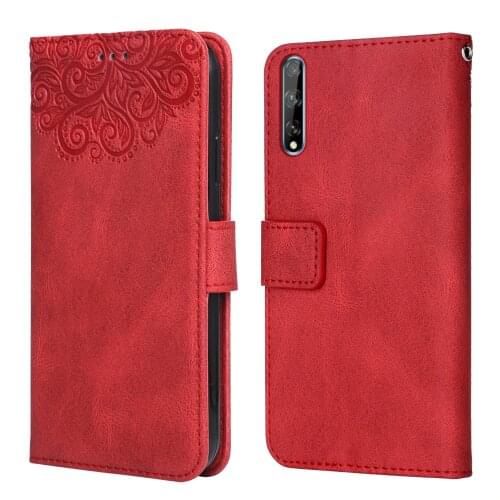 Flower Embossing Case For Huawei Y8p AQM-LX1 Wallet Flip Leather Case for Huawei Y 8p Cover