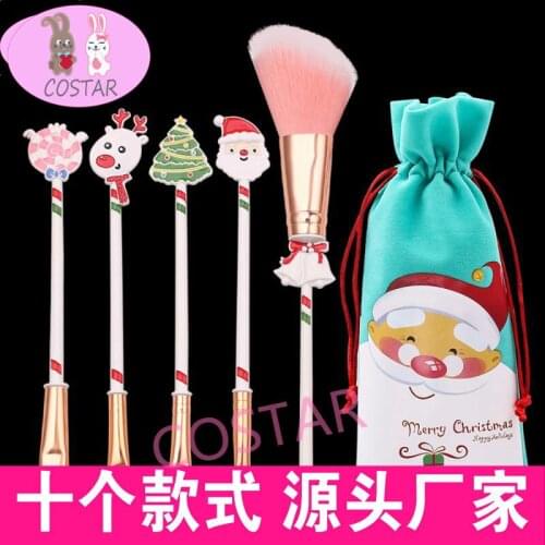 COSTAR Christmas Theme Earring Makeup Brush Santa Claus Santa Snowmen Cute Eyebrow Pencil