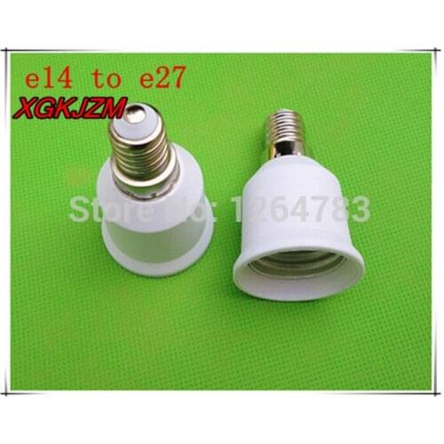E14 to e27 lamp turn LED small screw turn convert large screw cap 5pcs / lot free shipping