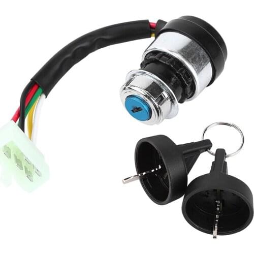 Motorcycle Electric Door Lock 5 Wire Ignition Key Barrel Switch For 110cc 125cc 150cc ATV Motorcycle Quad Dirt Bike