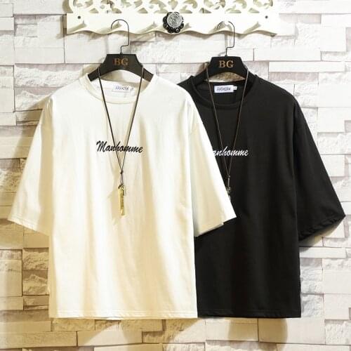 MenS Top Tees Tshirt Clothes Summer Short Sleeves Harajuku Goth Fashion Black T-shirt Streetwear One Piece Hip Hop Rock Punk