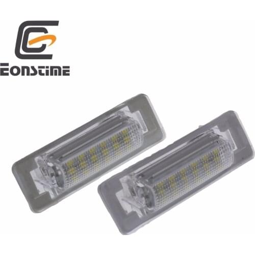 Eonstime 2pcs LED Number License Plate Lamps OBC Error Free 18 LED for Mercedes Benz W210 W202 E300 E55 C230 C43 AMG