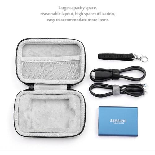 Newest Hard EVA Carrying Cover Pouch Case for Samsung T5/T3/T1 Portable 250GB 500GB 1TB 2TB SSD External Solid State Drives
