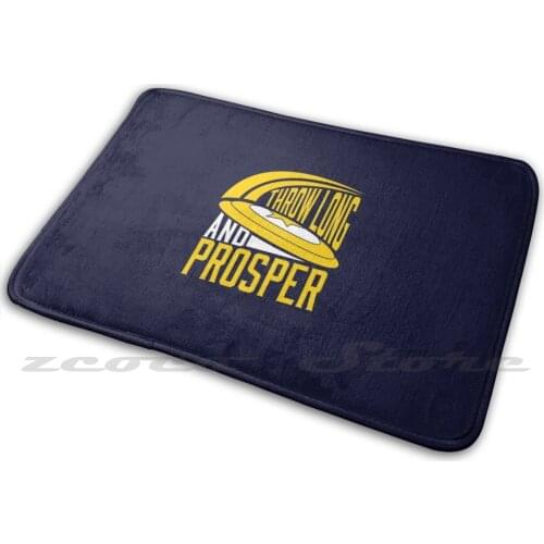 Throw Long & Prosper Ultimate Design Soft Non-Slip Mat Rug Carpet Cushion Disc Golf Ultimate Funny Humor Humour Ultimate Disc