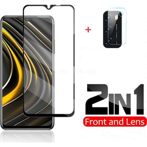 Pocophone Poco M3 X3 NFC Tremp Glass Film On Poco Poxo Poko Foco Little M3 X3 F2 C3 Pocom3 Pocox3 Lens Camera Screen Protector